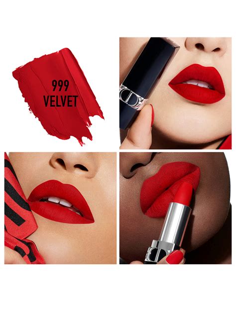 dior rouge velvet 999